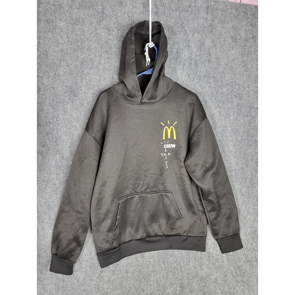 Travis Scott Cactus Jack McDonalds Crew Hoodie Mens Medium Brown‎ Graphic Fleece